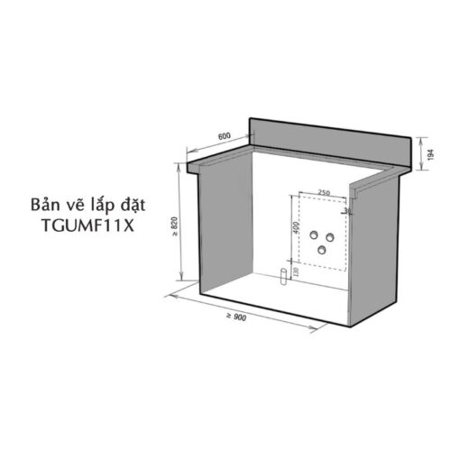 Máy rửa bát âm tủ Texgio TGUMF11X 11 lắp đặt máy rửa bát âm tủ Texgio TGUMF11X