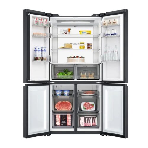 Ảnh tủ Lạnh 4 cánh Multi Doors Inverter 660 Lít Aqua AQR-M727XA(GS)U1