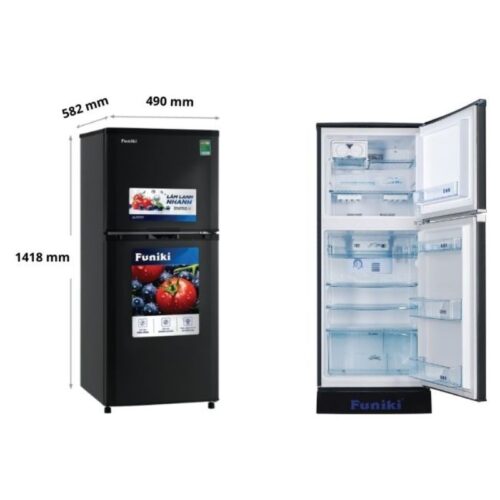 Kích thước tủ Lạnh 2 cánh 147 Lít Funiki HR T6147TDG